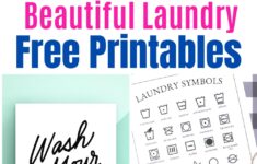 Pretty Free Laundry Room Printables