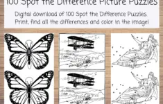 Printable 100 Spot The Difference