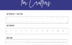 Printable 12 Inch 30 Cm Ruler Set