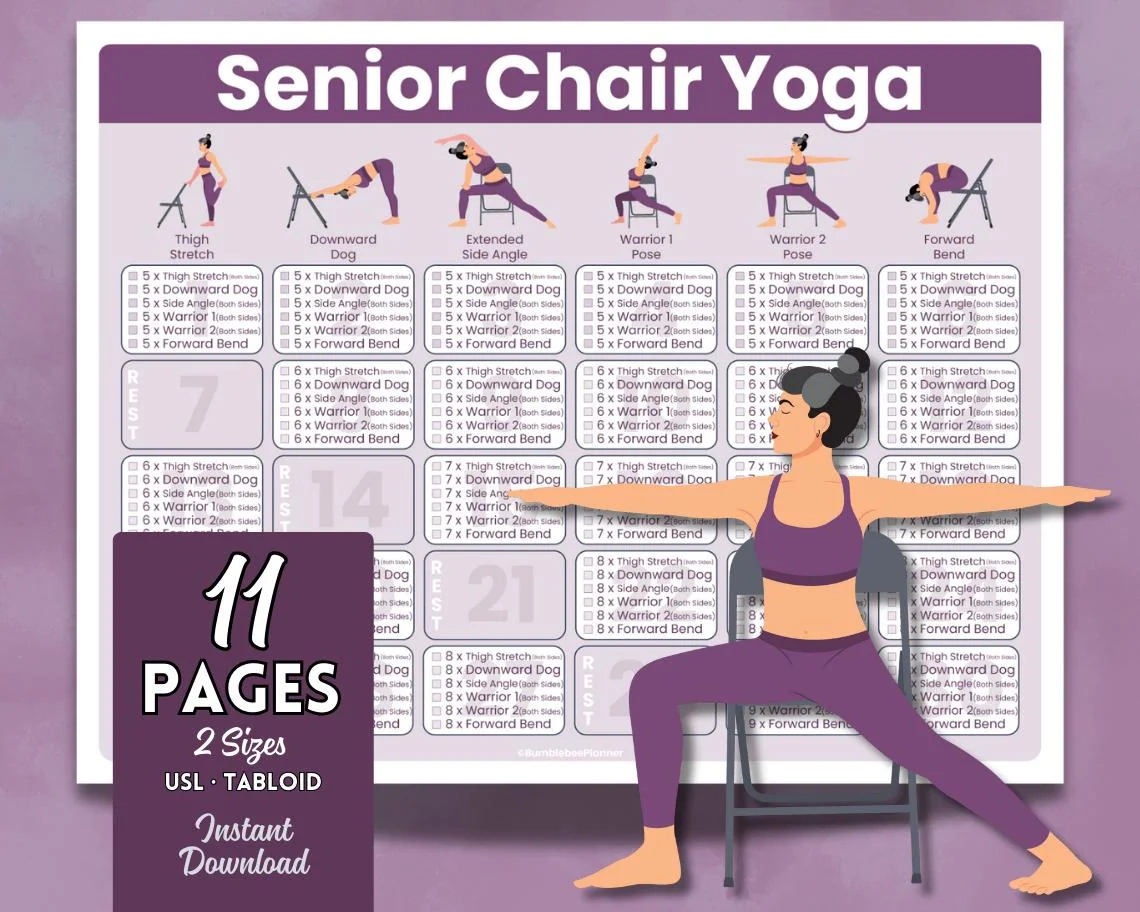 Printable 28 Day Chair Yoga