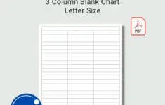 Printable 3 Column Blank Chart Text