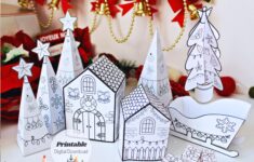 Printable 3d Christmas Town Craft Set
