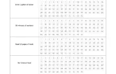 Printable 75 Hard Challenge Template