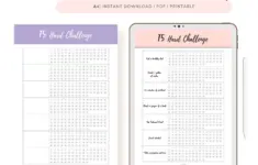 Printable 75 Hard Challenge Template