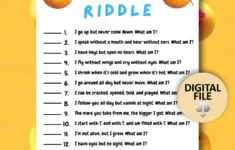 Printable Adult Riddles