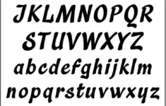 Printable Alphabet Stencil Quickscript 5