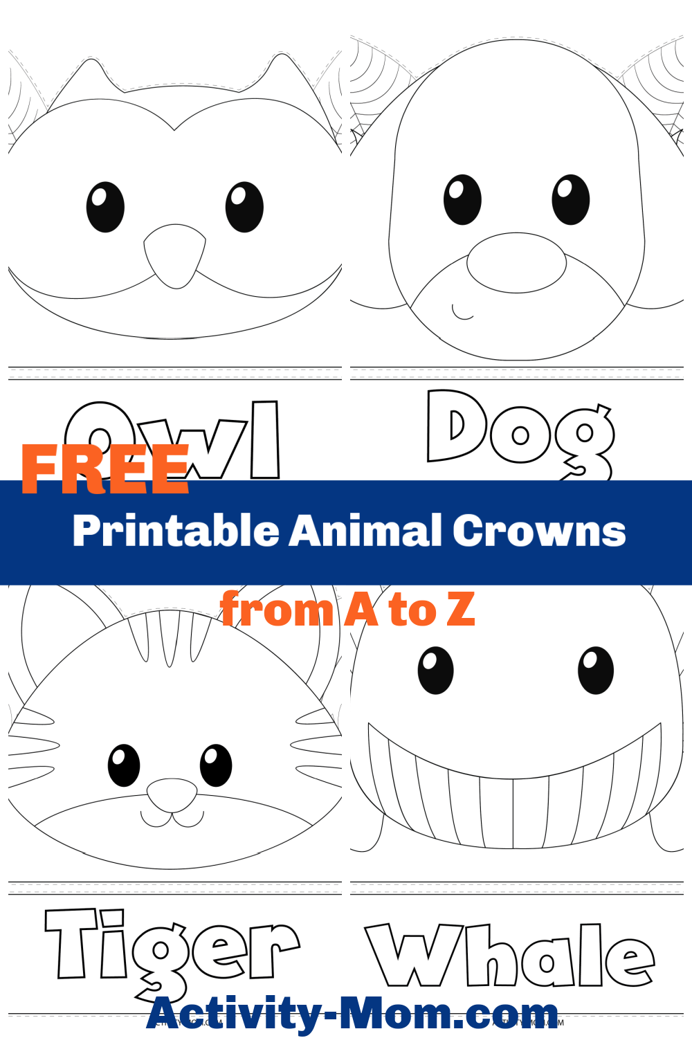 Printable Animal Crowns For Kids Free