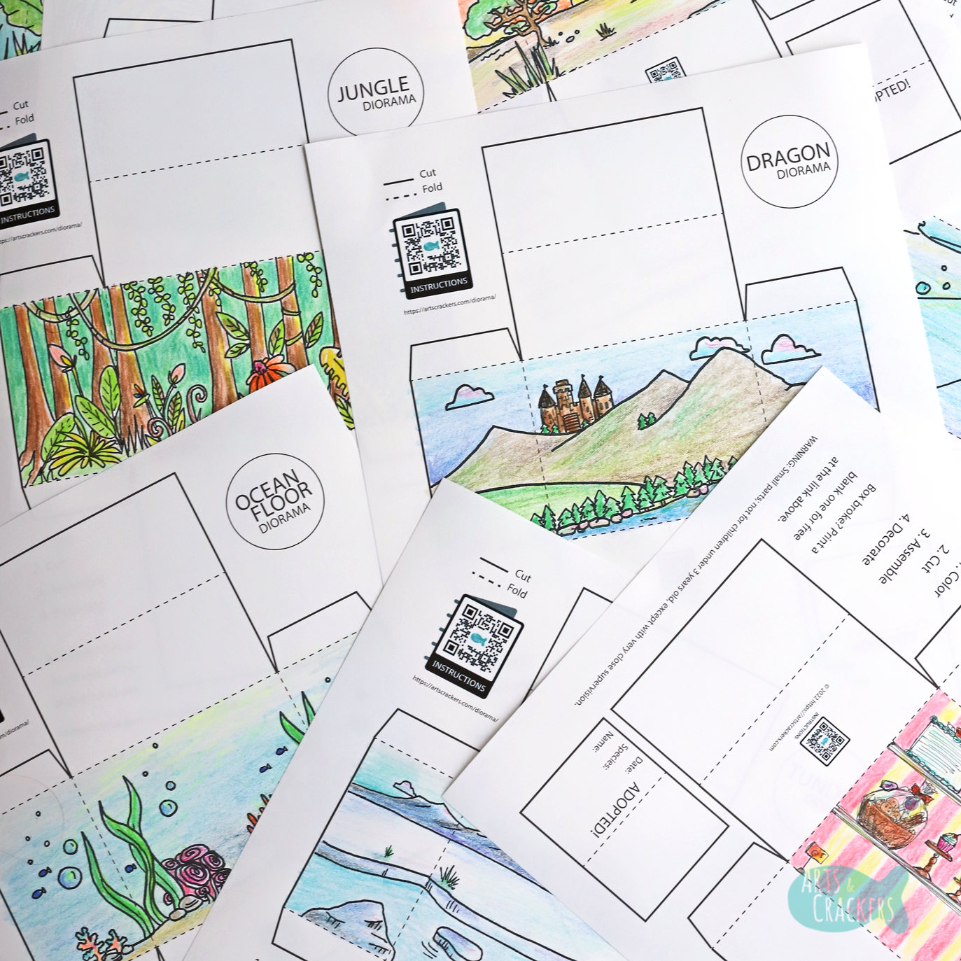 Printable Animal Habitat Craft