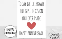 Printable Anniversary Card Funny Funny