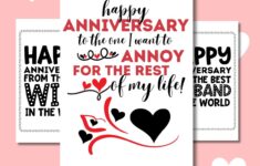 Printable Anniversary Cards