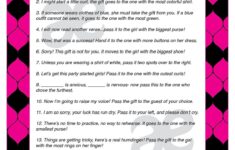 Printable Baby Shower Activity Pass The