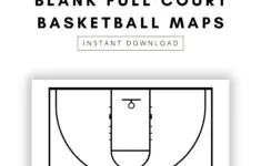 Printable Basketball Full Court Map