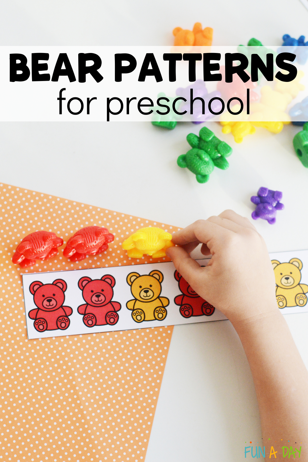 Printable Bear Math Patterns For Preschoolers