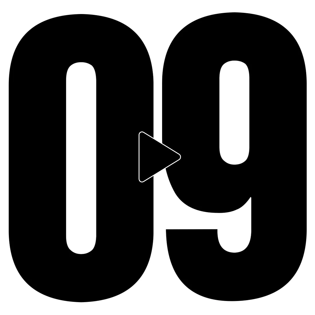 Printable Big Numbers Template