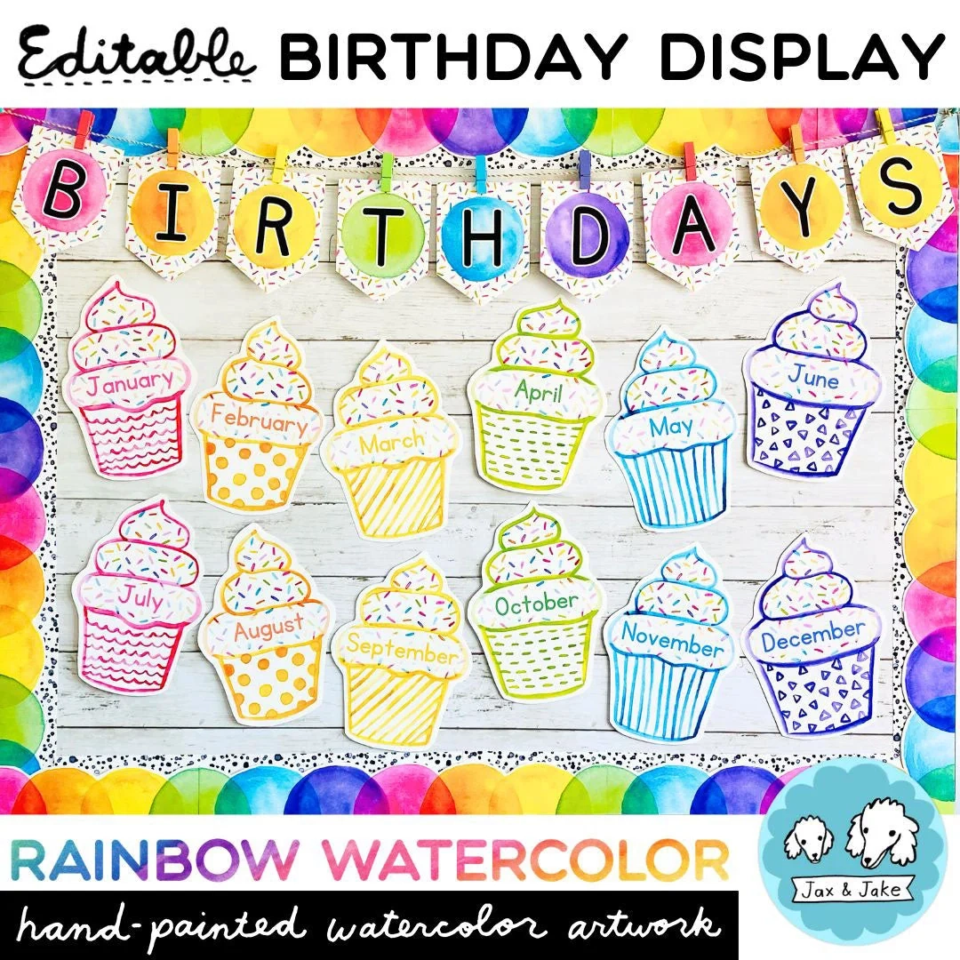 Printable Birthday Bulletin Board