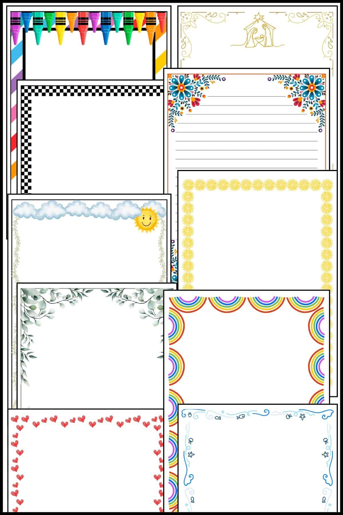 Printable Border Paper Printable Border Paper