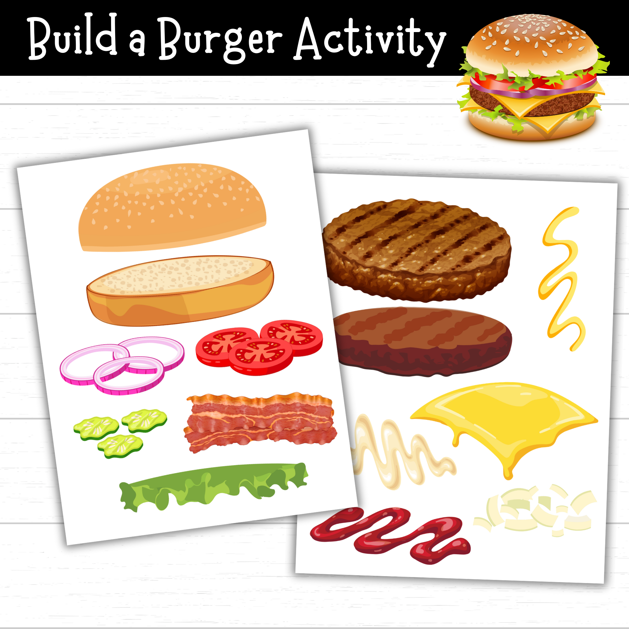 Printable Build A Burger Activity