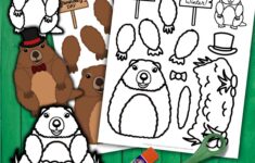 Printable Build A Groundhog Template Fun Groundhog Day Craft