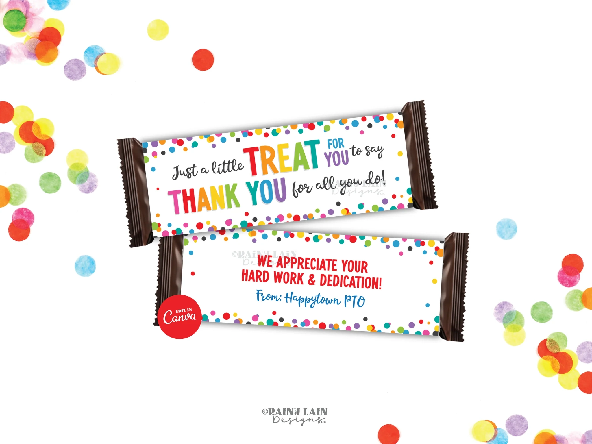 free candy wrapper template