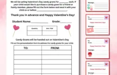 Printable Candy Gram
