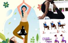 Printable Chair Yoga Exercises For Seniors Gentle Easy Workouts 12628221