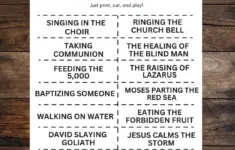 Printable Charades Bible Charades Bible