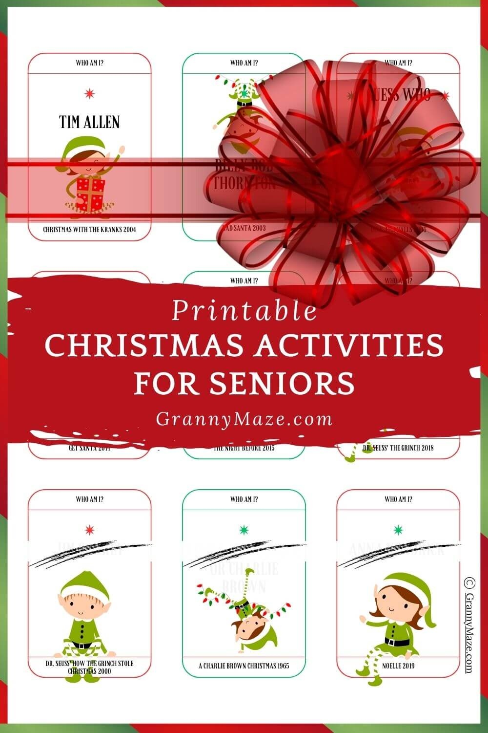 Printable Christmas Activities For Seniors
