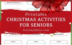 Printable Christmas Activities For Seniors