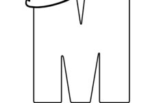 Printable Christmas Bubble Letter M