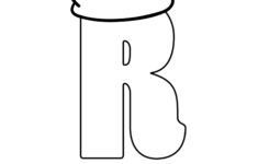 Printable Christmas Bubble Letter R