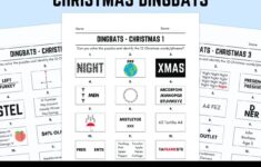 Printable Christmas Dingbats Picture