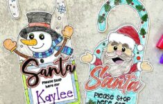 Printable Christmas Door Hanger