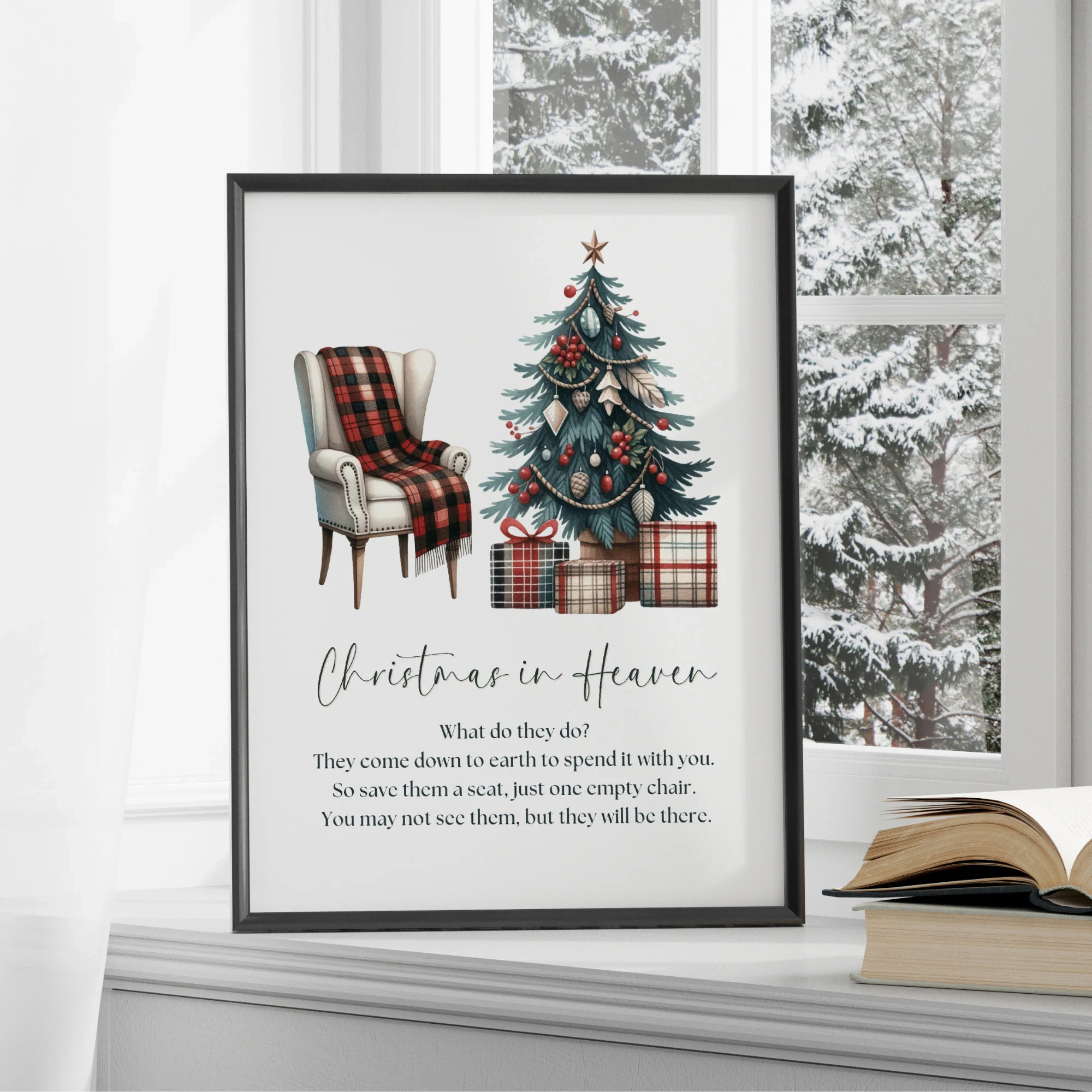 Printable Christmas In Heaven Poem What