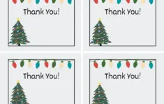 Printable Christmas Thank You Cards For
