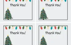 Printable Christmas Thank You Cards For