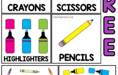 Printable Classroom Supply Labels