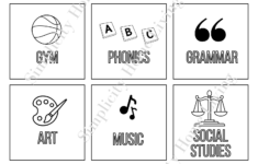 Printable Classroom Supply Labels