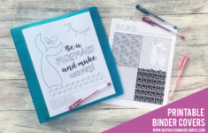 Printable Coloring Binder Covers