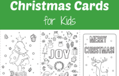 Printable Coloring Christmas Cards