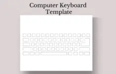Printable Computer Keyboard Template