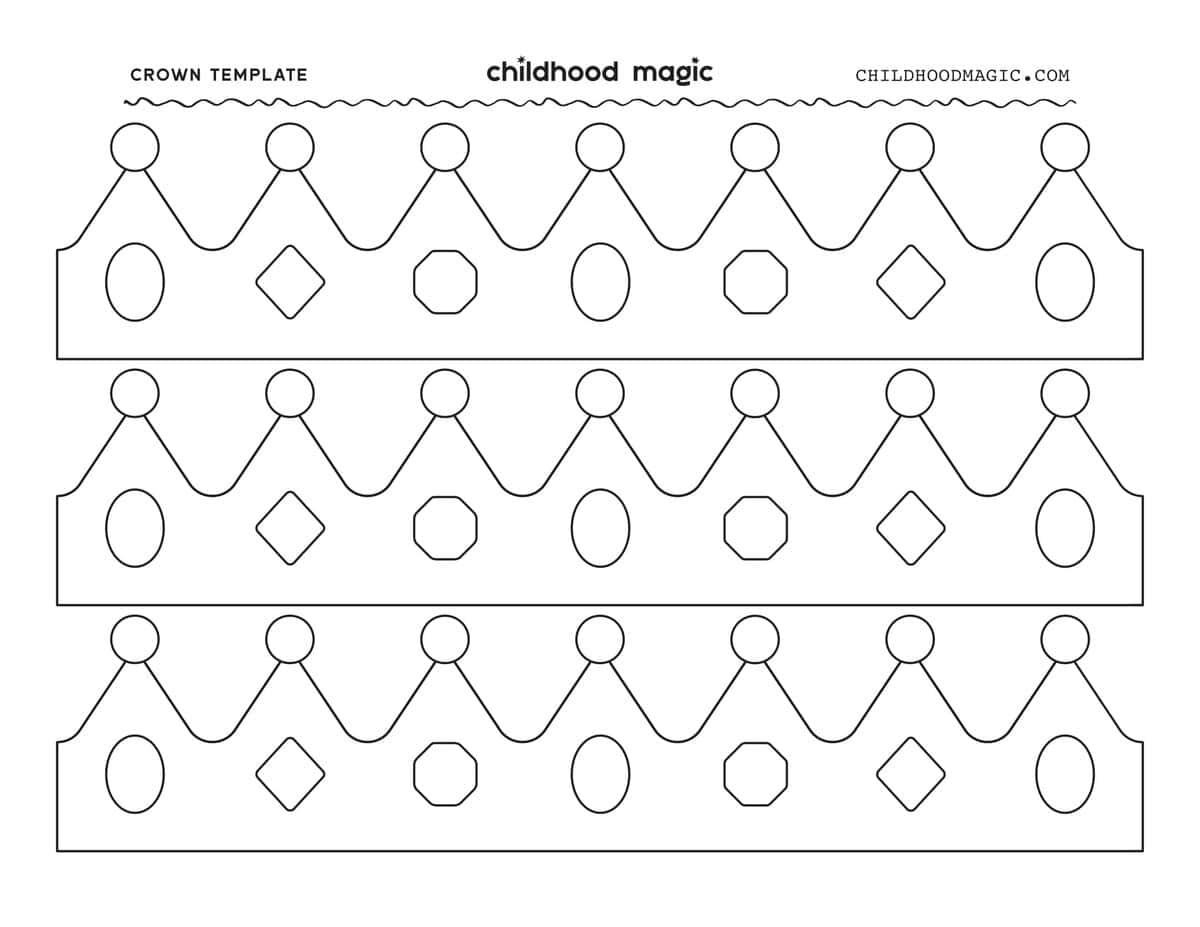 Printable Crown Template For Kids Printable Crown Template For Kids