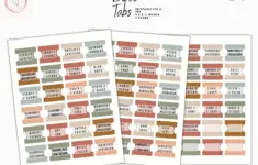 Printable Double Sided Bible Tabs Bible