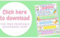 Printable Easter Basket Scavenger Hunt