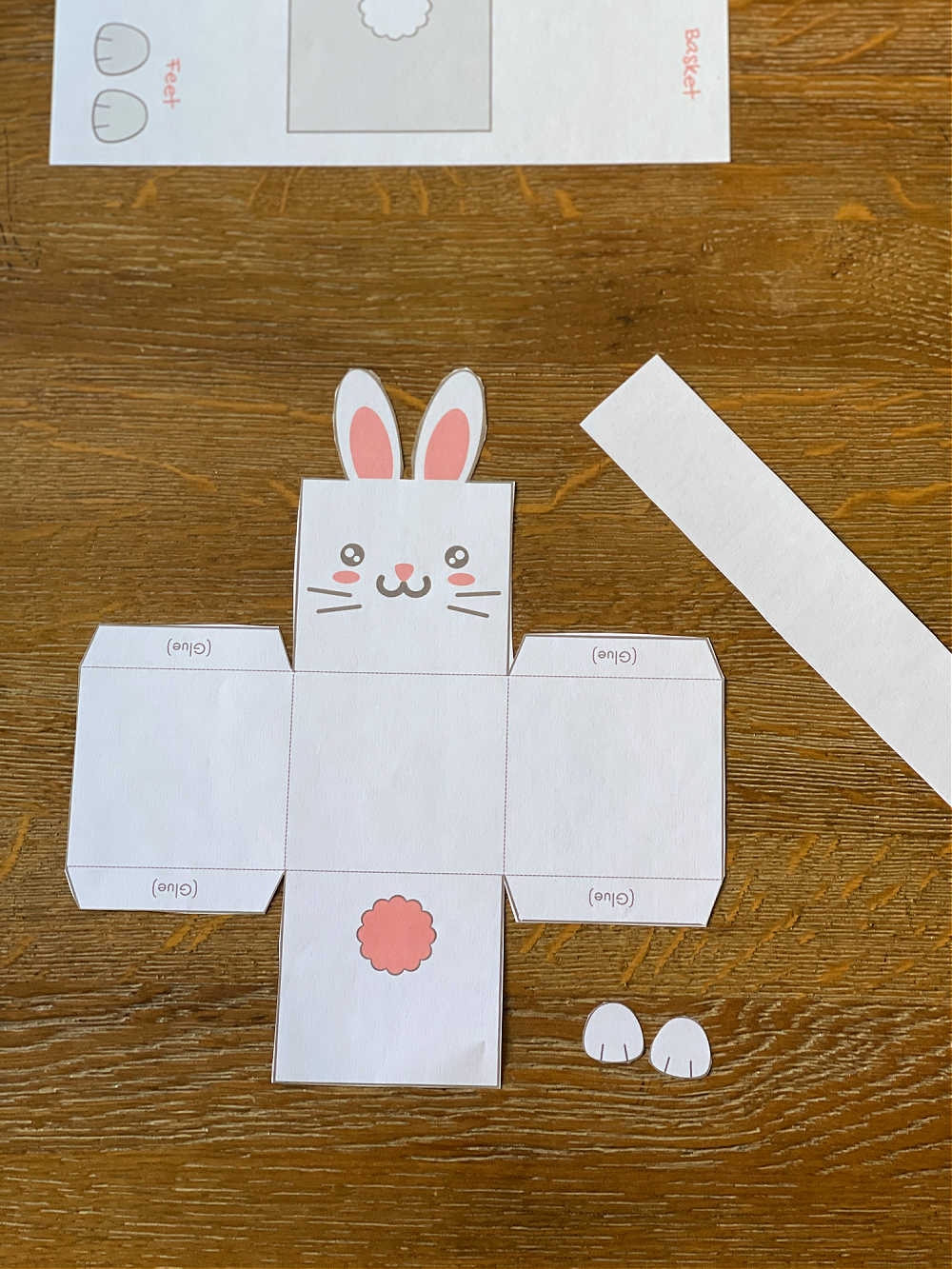 Printable Easter Bunny Basket