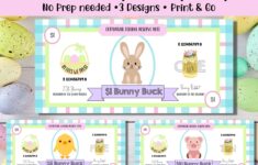 Printable Easter Bunny Bucks Money 15 10