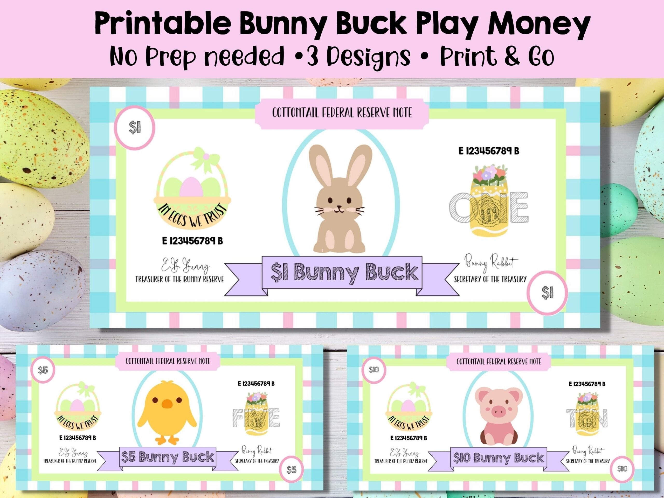 Printable Easter Bunny Bucks Money 15 10 Printable Easter Bunny Bucks Money 15 10