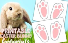 Printable Easter Bunny Footprints