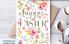 Printable Easter Card For Her Happy