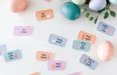 Printable Easter Egg Tokens For Kids