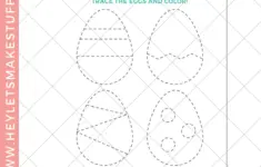 Printable Easter Egg Tracing Worksheet